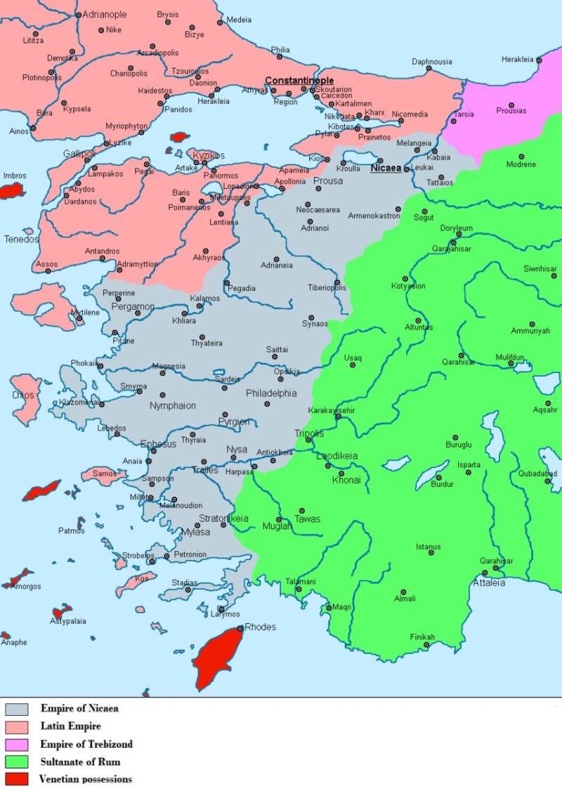 The Collapse of Roman rule in Anatolia in the 13th Century
